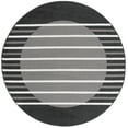thumbnail image 1 of SAFAVIEH Pyramid Josephina Striped Area Rug, Gray/Ivory Black, 6'7" x 6'7" Round, 1 of 7