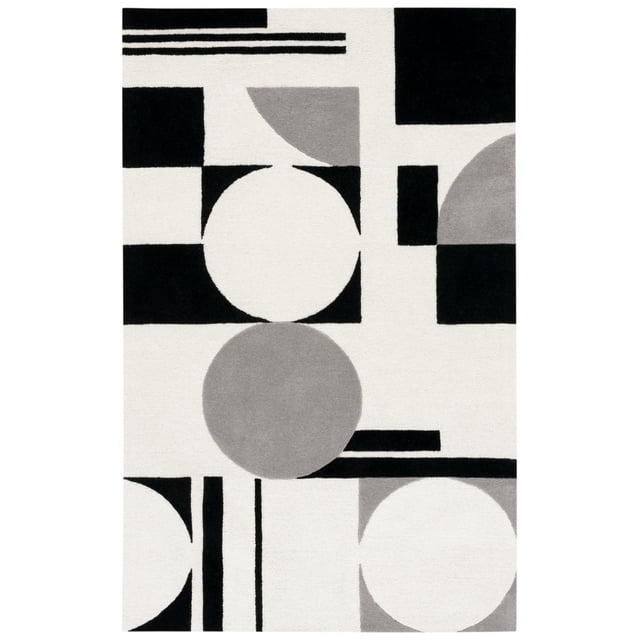 SAFAVIEH Rodeo Drive Darien Abstract Area Rug, Gray/Black, 2' x 3