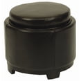 thumbnail image 1 of Safavieh Round Storage Tray Ottoman, 1 of 3