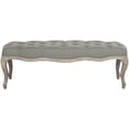 thumbnail image 1 of Ramsey Bench With Flat Black Nail Heads-Color:Sea Mist,Finish:Pickled Oak, 1 of 4