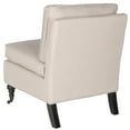 thumbnail image 1 of Safavieh Randy Slipper Chair-Color:Taupe,Finish:Espresso, 1 of 8