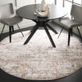 thumbnail image 1 of Safavieh Ravine Atanas Abstract Shag Area Rug, Beige/Ivory, 6'7" x 6'7" Round, 1 of 10