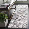 thumbnail image 1 of Safavieh Ravine Atanas Abstract Shag Runner Rug, Blue/Ivory, 2'2" x 8', 1 of 10