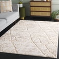 thumbnail image 1 of Safavieh Ravine Nancy Geometric Shag Area Rug, Beige/Ivory, 6'7" x 6'7" Square, 1 of 10