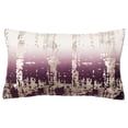 thumbnail image 1 of Safavieh Rensia Abstract Decorative Pillow, 12" x 20", Purple/Silver, 1 of 5