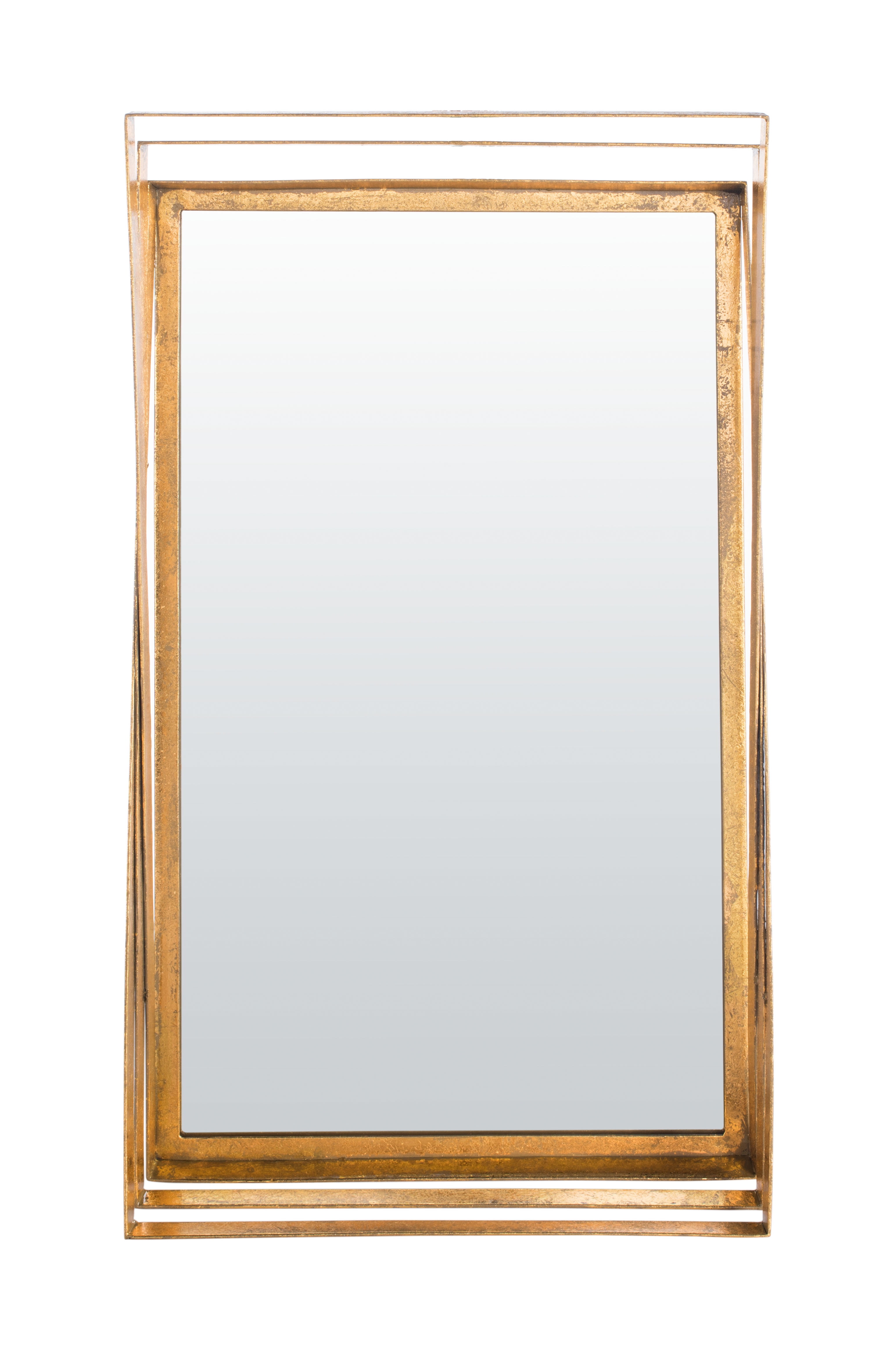 Safavieh Resa Classic Solid Rectangular Mirror, Gold Foil