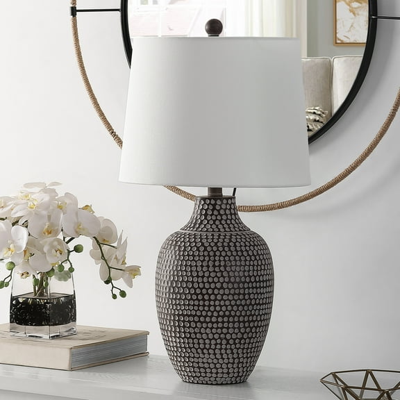 Safavieh Resler 25 in. Textured Table Lamp, Brown