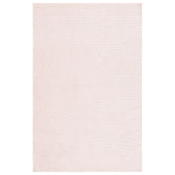 SAFAVIEH Revive Lorrin Diamond Polyester Area Rug, Pink, 4' x 6'