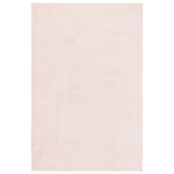 SAFAVIEH Revive Hyram Solid Polyester Area Rug, Pink, 5'3" x 7'7"