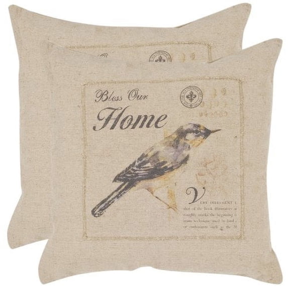 Safavieh Rio Linen Throw pillow (Set of 2)