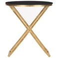 thumbnail image 1 of Safavieh Riona Accent Table-Color:Gold/Black Glass Top, 1 of 2