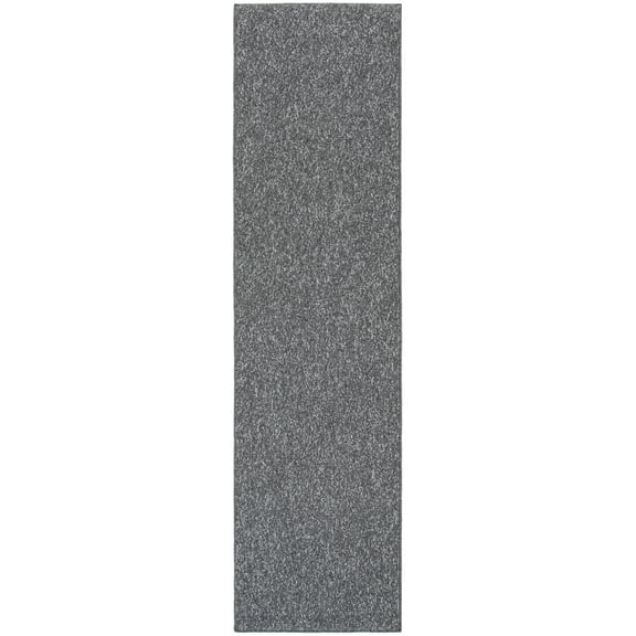 SAFAVIEH River Randa Solid Polyester Runner Rug, Charcoal, 2'2" x 8'