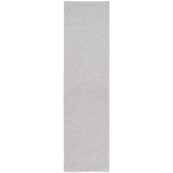 SAFAVIEH River Randa Solid Polyester Runner Rug, Grey, 2'2" x 8'