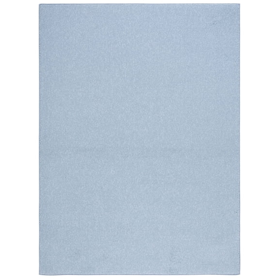 SAFAVIEH River Randa Solid Polyester Area Rug, Blue, 4' x 6'