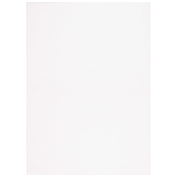 SAFAVIEH River Randa Solid Polyester Area Rug, Ivory, 4' x 6'