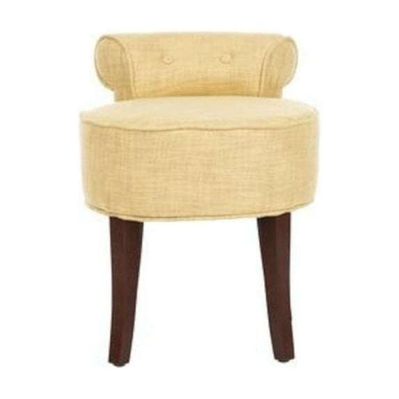 Safavieh Megan Birch Wood Vanity Stool in Gold