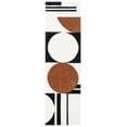 thumbnail image 1 of SAFAVIEH Rodeo Drive Darien Abstract Runner Rug, Ivory/Black, 2'3" x 14', 1 of 8