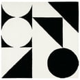 thumbnail image 1 of SAFAVIEH Rodeo Drive Eliza Abstract Area Rug, Ivory/Black, 4' x 4' Square, 1 of 8