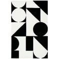 thumbnail image 1 of SAFAVIEH Rodeo Drive Eliza Abstract Area Rug, Ivory/Black, 6' x 9', 1 of 8