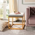 thumbnail image 1 of Safavieh Rowan Contemporary Modern Glam Square Ottoman, 1 of 8