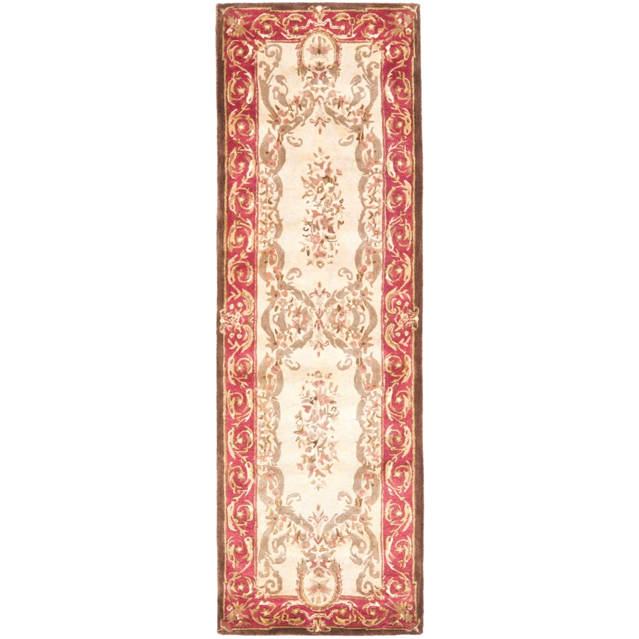 Safavieh SAFAVIEH Empire EM415A Handmade Light Gold /Red Rug