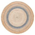 thumbnail image 1 of SAFAVIEH Natural Fiber Konnor Striped Area Rug, Silver/Natural, 5' x 5' Round, 1 of 7