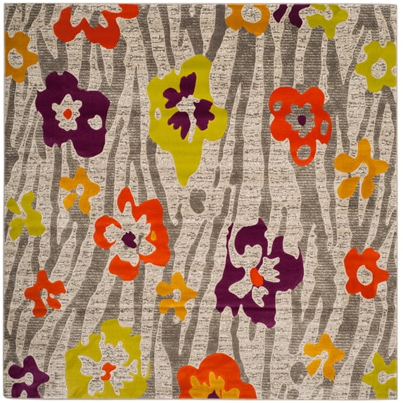 Safavieh SAFAVIEH Porcello PRL7730B Light Grey / Purple Rug