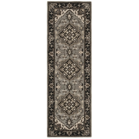 Safavieh SAFAVIEH Royalty ROY700G Handmade Silver / Charcoal Rug