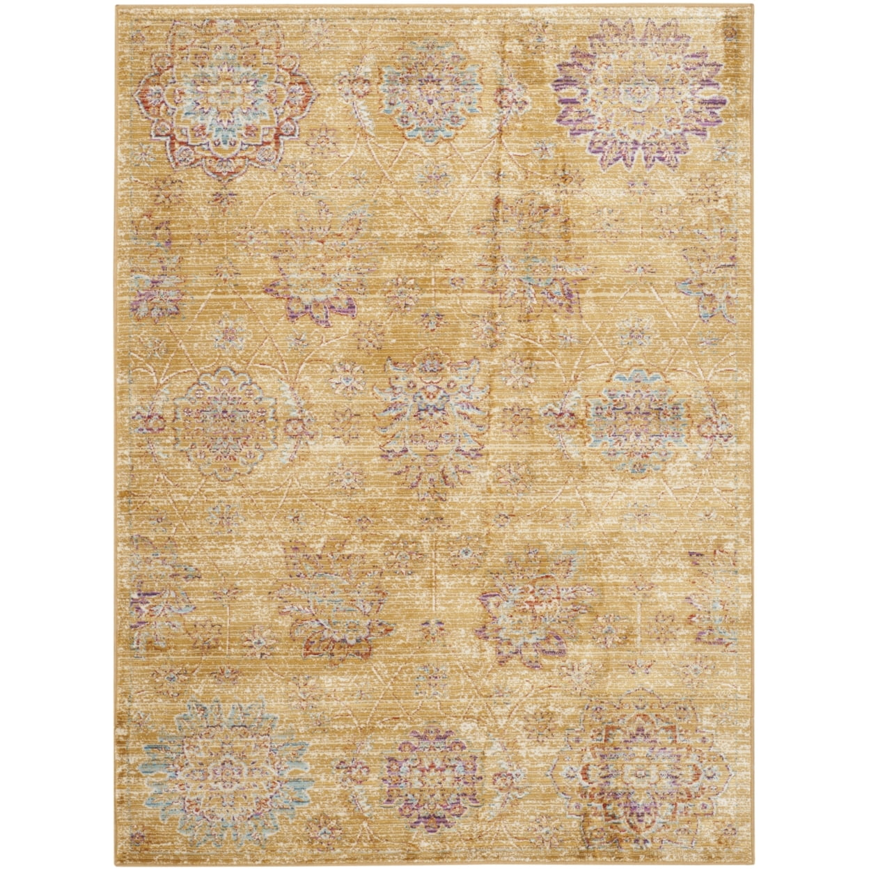 Elysian Light Blue Viscose 47" Rectangular Rug