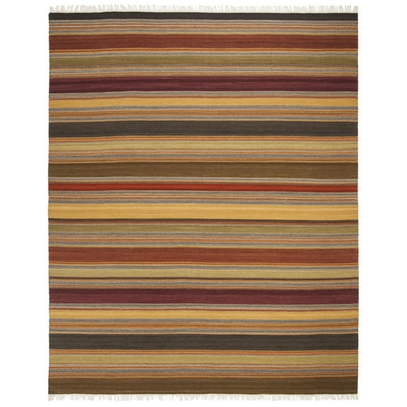 Safavieh SAFAVIEH Striped Kilim STK315A Handwoven Gold Rug