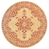 SAFAVIEH Sahara Naira Medallion Area Rug, Coral, 6' x 6' Round
