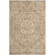 SAFAVIEH Savonnerie Laverne Bordered Area Rug, Sand, 6 x 9