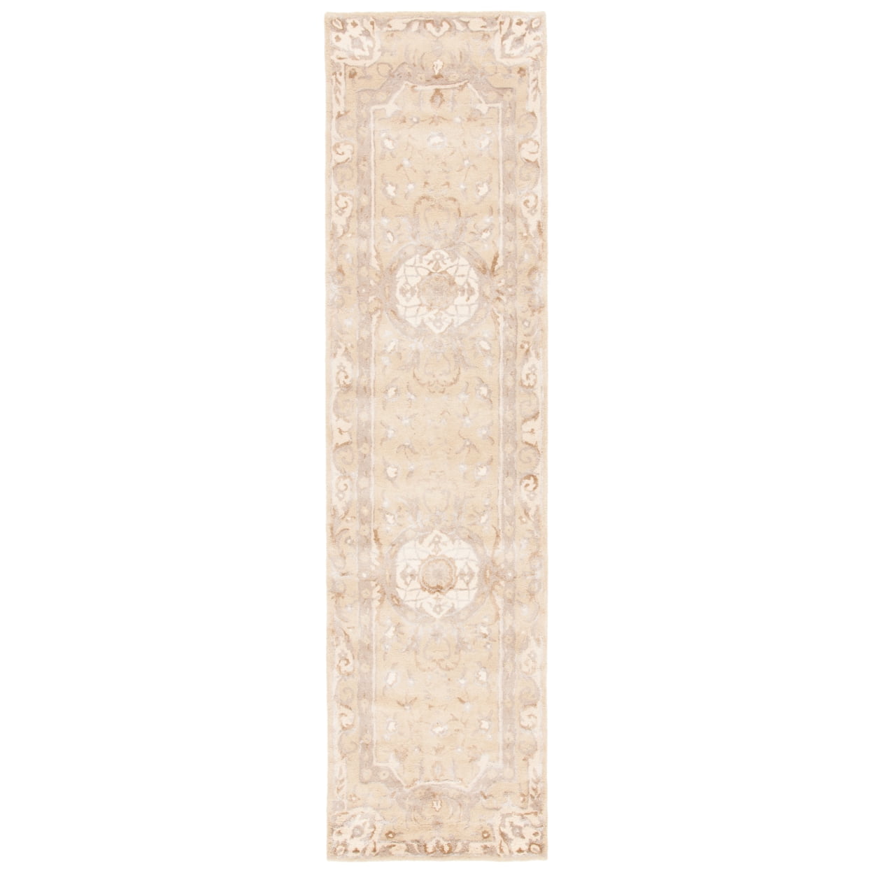 Handmade Sand Wool and Viscose Tufted 8' x 10' Area Rug
