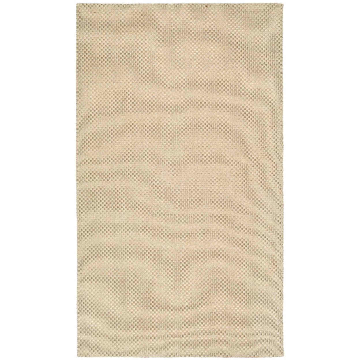 Ivory Flat Woven Synthetic 4' x 6' Area Rug