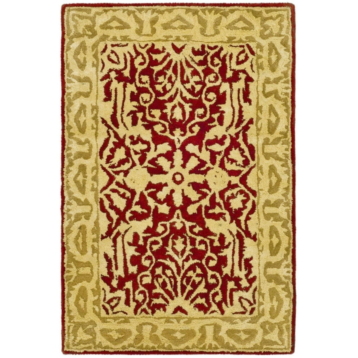 Safavieh SKR213G Silk Road Maroon / Ivory - Walmart.com
