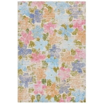 SAFAVIEH Summer Alys Floral Indoor/Outdoor Area Rug, Blue/Pink, 9' x 12'