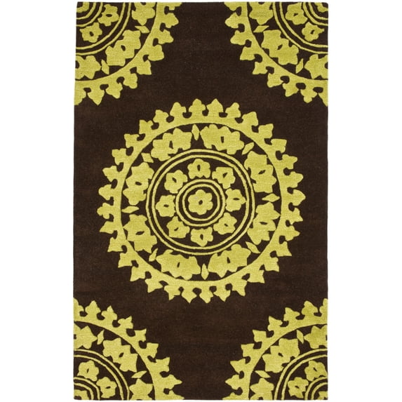 Safavieh SOH732B Soho Brown / Green