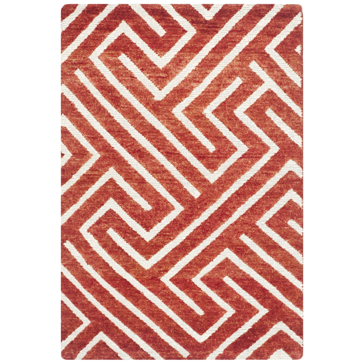 Hand-Knotted Woolen Charm Gray Rectangular Area Rug