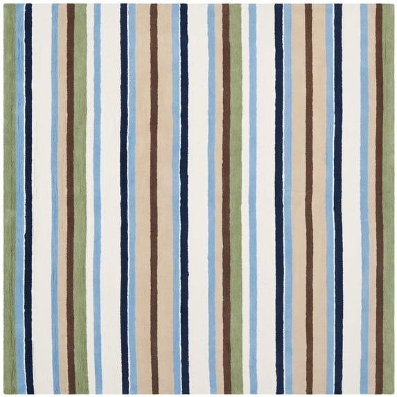 Safavieh Safavieh Kids 6' Square Handmade Cotton Rug