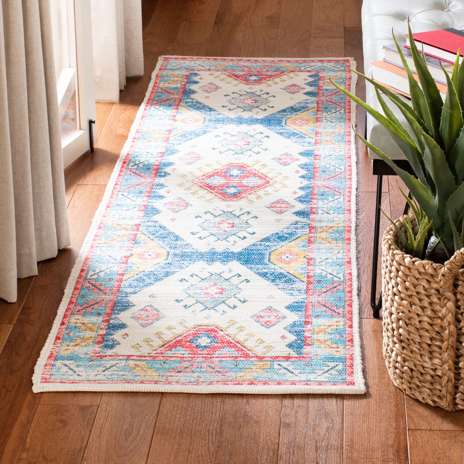 Safavieh Saffron Ruth Overdyed Geometric Area Rug or Runner