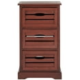 thumbnail image 1 of Safavieh Samara Solid Rustic 3 Drawer Cabinet, Red, 1 of 5