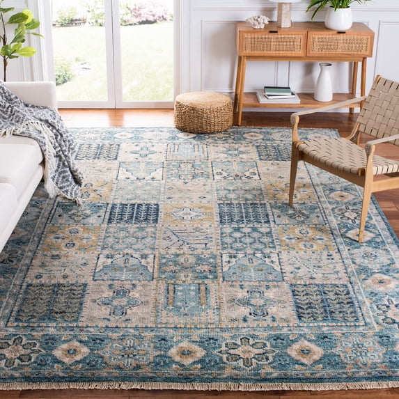 Safavieh Samarkand Yamashita Oriental Area Rug, Blue/Beige, 9' x 12'