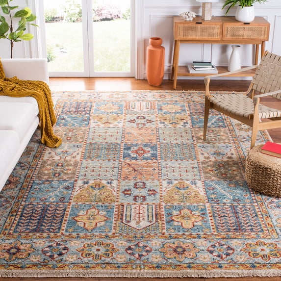 Safavieh Samarkand Yamashita Oriental Area Rug, Blue/Rust, 9' x 12'