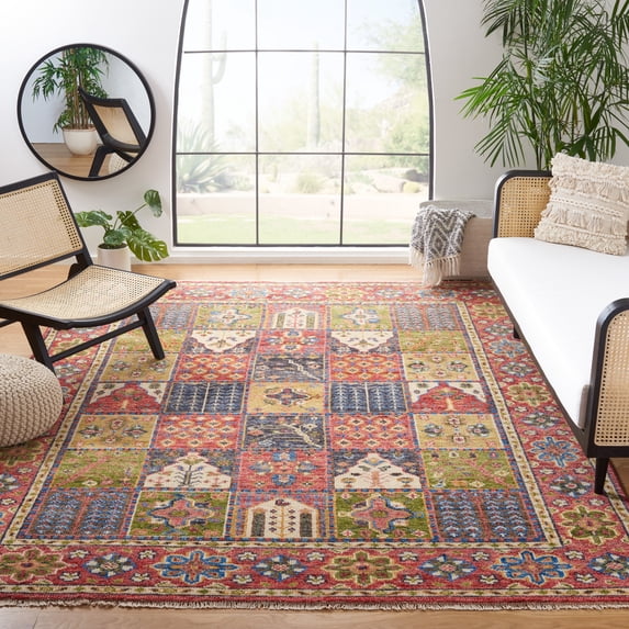 Safavieh Samarkand Yamashita Oriental Area Rug, Red/Green, 9' x 12'
