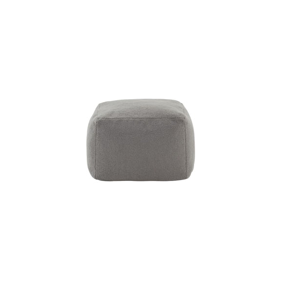 Safavieh Samuels Boucle Pouf Furn Benches & Ottom, Dark Grey, 1' X 1', Square