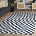 thumbnail image 1 of Safavieh Santa Clara Madrid Checkered Polyester Area Rug, Ivory/Black, 4' x 6', 1 of 12