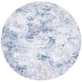 thumbnail image 1 of SAFAVIEH Santa Monica Kayley Abstract Polyester Area Rug, Ivory/Dark Blue, 6' x 6' Round, 1 of 7