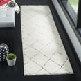 thumbnail image 1 of Safavieh Santorini Naila Shag Scandinavian Geometric Power Loomed Multicolor Runner Rug, 2' x 8', 1 of 8
