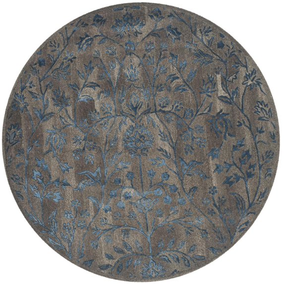 Safavieh Sapphire Brown Traditional Rug - Round 6'