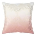 thumbnail image 1 of Safavieh Sarla Geometric Squares Pillow, 18" x 18", Blush/Gold, 1 of 5